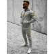 Pilkos spalvos vyriškas sportinis komplektas Ronex JS/C8117