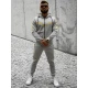 Pilkos spalvos vyriškas sportinis komplektas Ronex JS/C8117