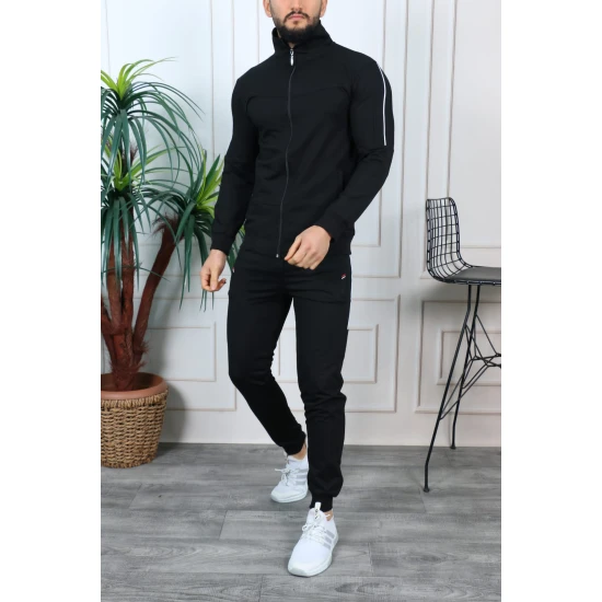 Juodas vyriškas sportinis komplektas Teron PK3005 Premium