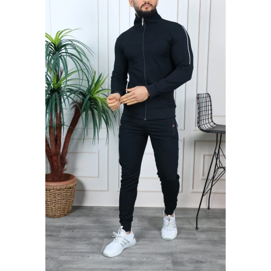 Juodas vyriškas sportinis komplektas Teron PK3005 Premium