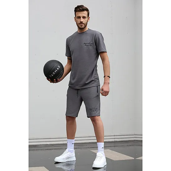 Pilkas vyriškas sportinis komplektas Nort PK5820 Premium