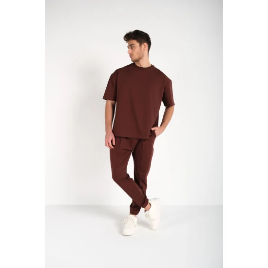 Vyriškas rudas komplektas SumerTop Sportiniai kostiumai Premium