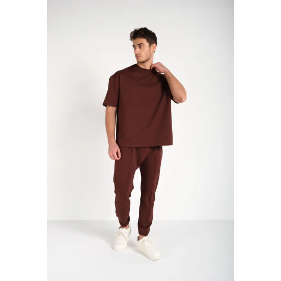 Vyriškas rudas komplektas SumerTop Sportiniai kostiumai Premium
