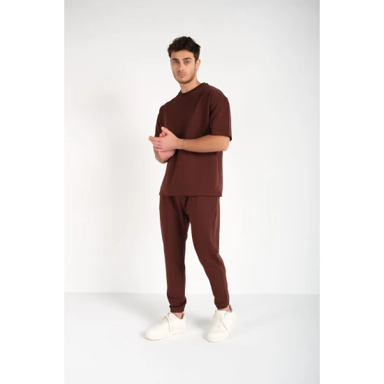 Vyriškas rudas komplektas SumerTop Sportiniai kostiumai Premium