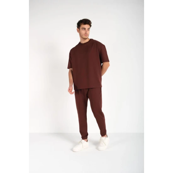 Vyriškas rudas komplektas SumerTop Sportiniai kostiumai Premium