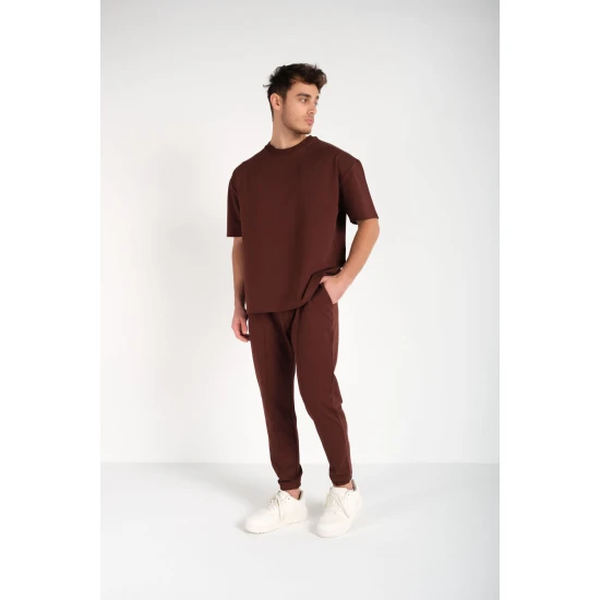 Vyriškas rudas komplektas SumerTop Sportiniai kostiumai Premium