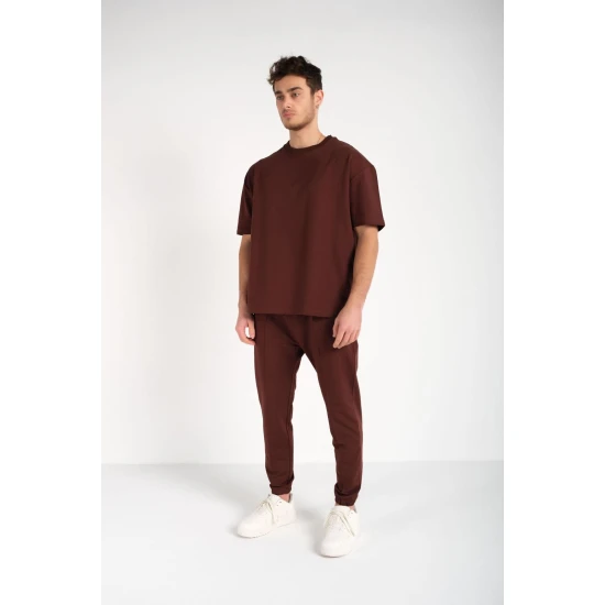 Vyriškas rudas komplektas SumerTop Sportiniai kostiumai Premium