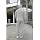 Light Grey men's hooded set Agero PK3024 Premium