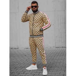 Smėlinis - juodas vyriškas komplektas Oran