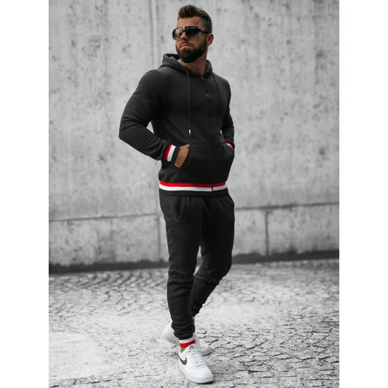 Vyriškas juodas sportinis kostiumas Grafor JS/8C65/3 Premium