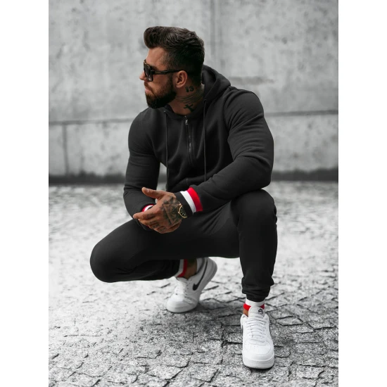 Vyriškas juodas sportinis kostiumas Grafor JS/8C65/3 Premium