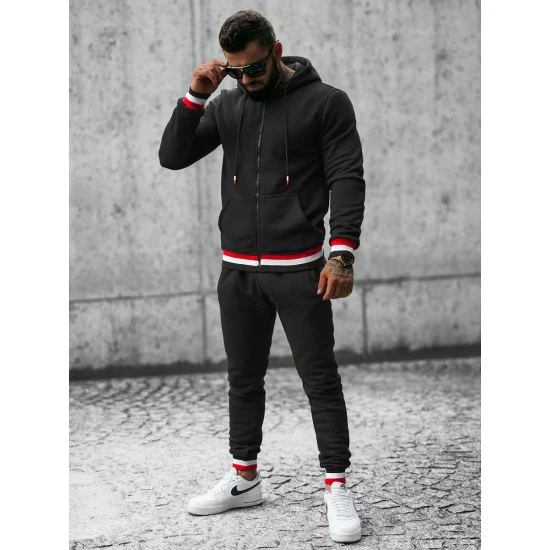 Vyriškas juodas sportinis kostiumas Grafor JS/8C65/3 Premium