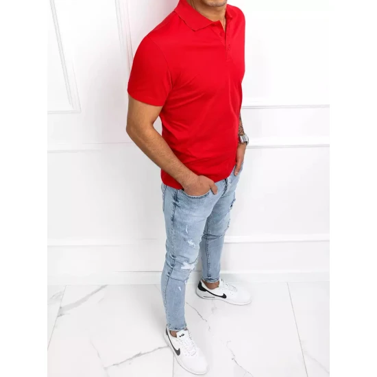 Vyriški raudoni polo marškinėliai Palom PX0515