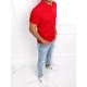 Vyriški raudoni polo marškinėliai Palom PX0515