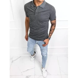 Vyriški tamsiai pilki polo marškinėliai Palom