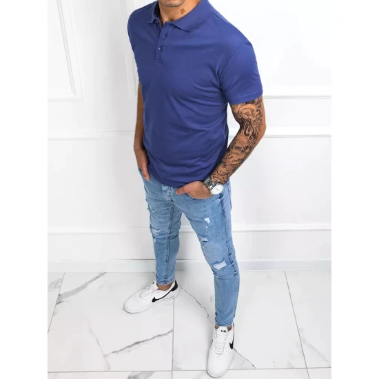 Vyriški mėlyni polo marškinėliai Palom PX0510