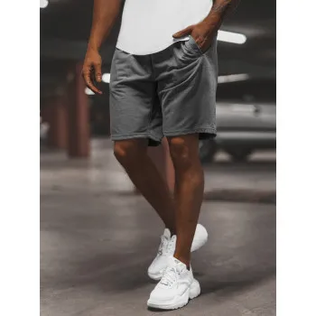 Dark grey men's sports shorts Saravi