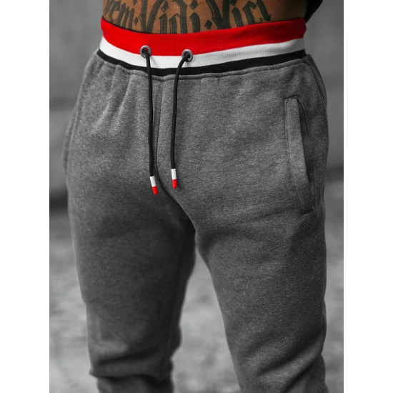 Vyriškas tamsiai pilkas sportinis kostiumas Grafor JS/8C65/5 Premium