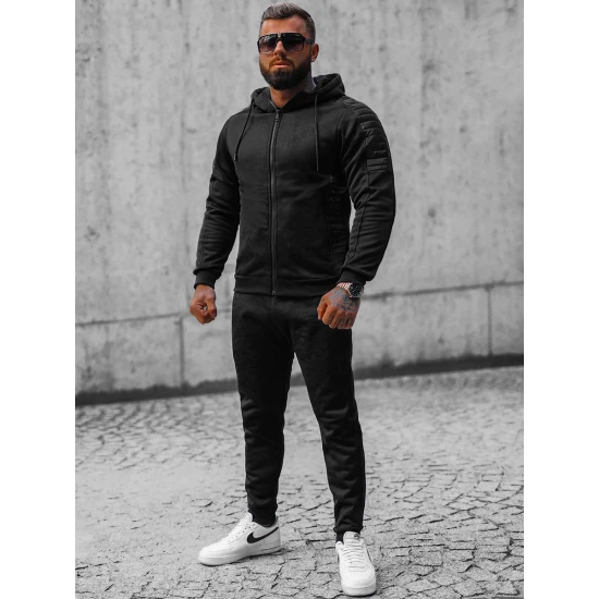 Vyriškas sportinis kostiumas juodas Somat Sportiniai kostiumai