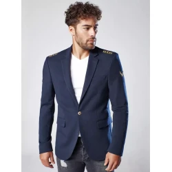 Vyriškas tamsiai mėlynas švarkas Pilot