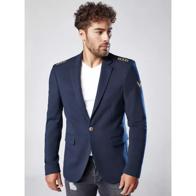 Mens navy blue jacket Pilot MX0537