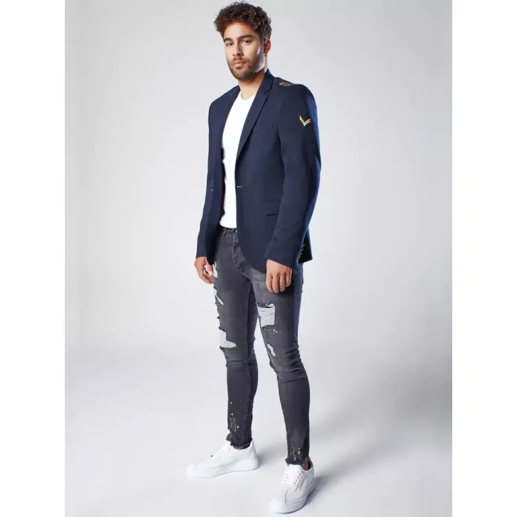 Mens navy blue jacket Pilot MX0537
