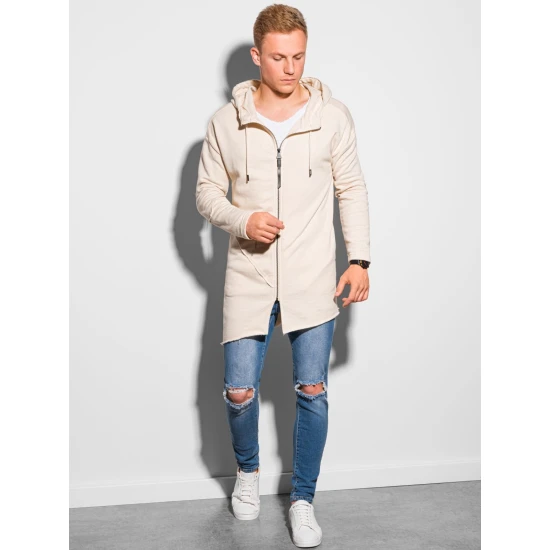 Akcija: Vyriškas baltas džemperis Stivin B1189