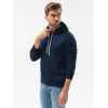 Men's dark blue hooded jumper Luna B979
