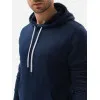 Men's dark blue hooded jumper Luna B979