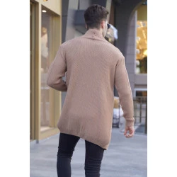 Rudos spalvos vyriškas megztinis Roget