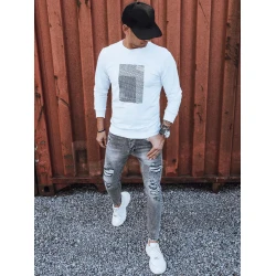 Baltas vyriškas džemperis Sovel