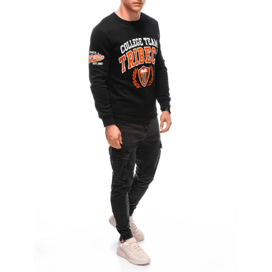 Vyriškas juodas džemperis Tribe B1618