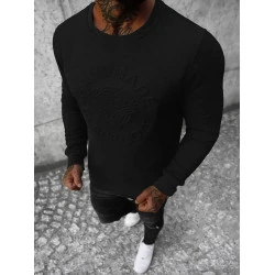 Juodos spalvos vyriškas džemperis Handma