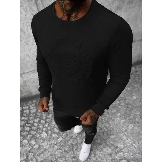 Juodos spalvos vyriškas džemperis Handma NB/MF2004