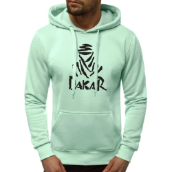 Mėtinės spalvos vyriškas džemperis su gobtuvu Dakar