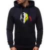 Męska bluza z kapturem Knight w kolorze czarnym