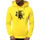 Neoninis geltonas vyriškas džemperis su gobtuvu Vytis