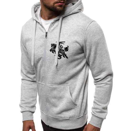 Šviesiai pilkos spalvos džemperis Vytis 2008