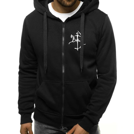 Juodos spalvos džemperis Stilistika