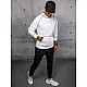 Miesten valkoinen hupullinen pusero Kitol BX5516