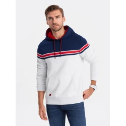 Baltas džemperis su gobtuvu Vona