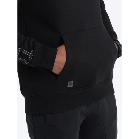 Raudonas džemperis su gobtuvu Vona V3 OM-SSNZ-22FW-014