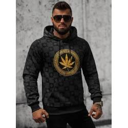 Juodas vyriškas džemperis Monat