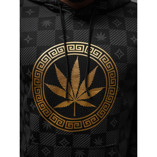 Juodas vyriškas džemperis Monat O/B265