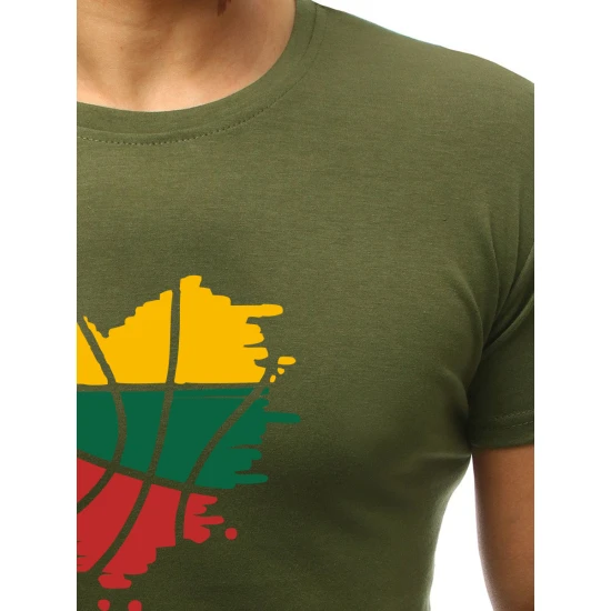 Chaki vyriški marškinėliai Širdis JS/712005