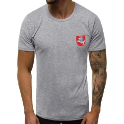 Pilki vyriški marškinėliai Herbas