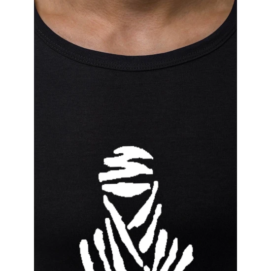 Juodi vyriški marškinėliai Dakar JS/712005