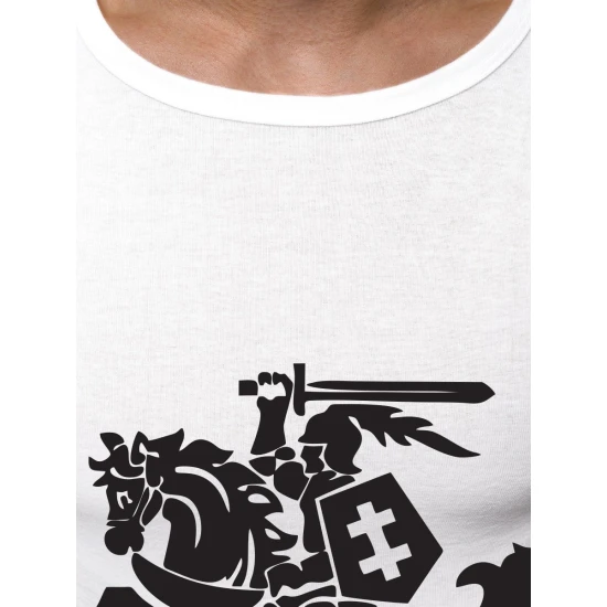 Balti vyriški marškinėliai VYTIS JS/712005