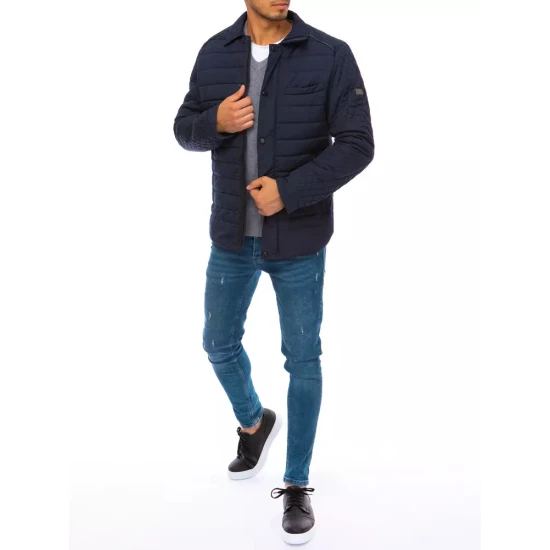 Vyriška dygsniuota tamsiai mėlyna striukė Farrel TX3893