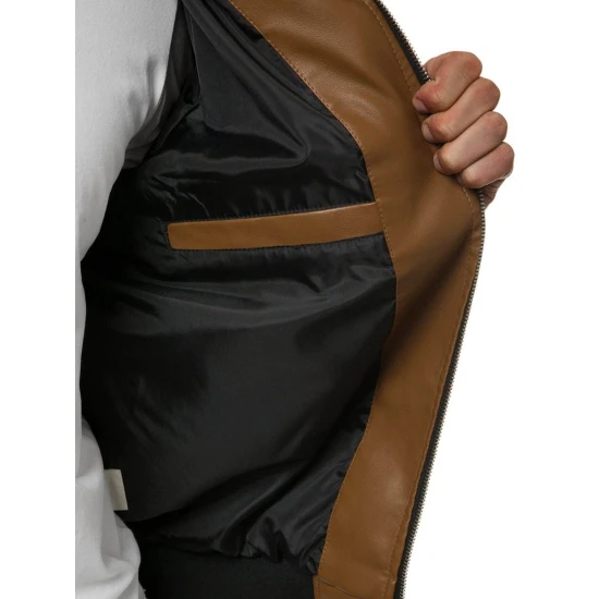 Eko odos striukė - karamelinės spalvos Lugon JB/JP1147